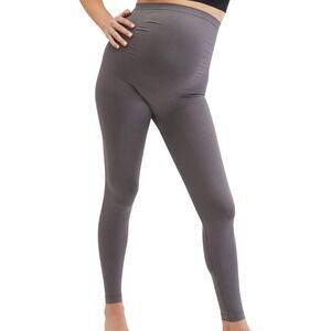 Motherhood Maternity Pregnancy Compression Leggings Gray Size M NEW